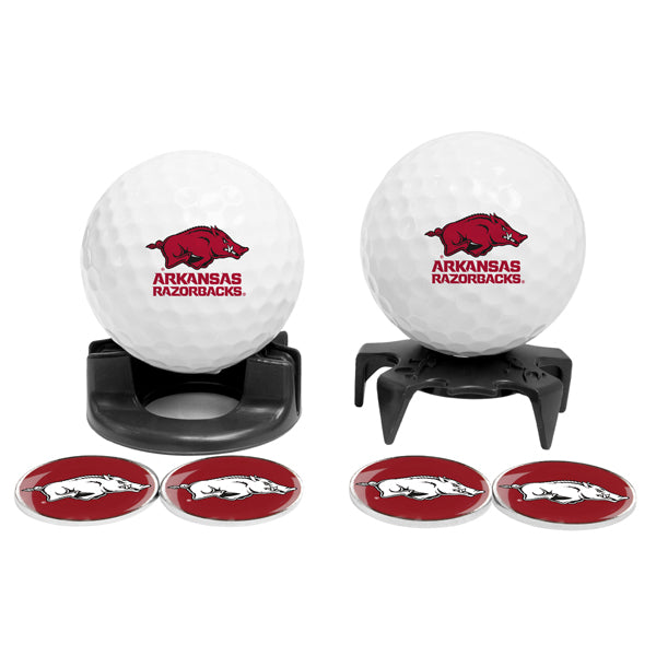 DisplayNest NCAA Golf Ball Gift Pack - Arkansas Razorbacks