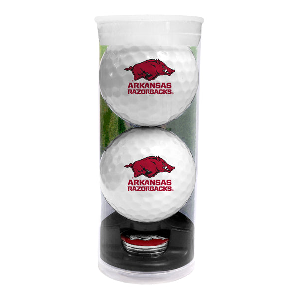 DisplayNest NCAA Golf Ball Gift Pack - Arkansas Razorbacks