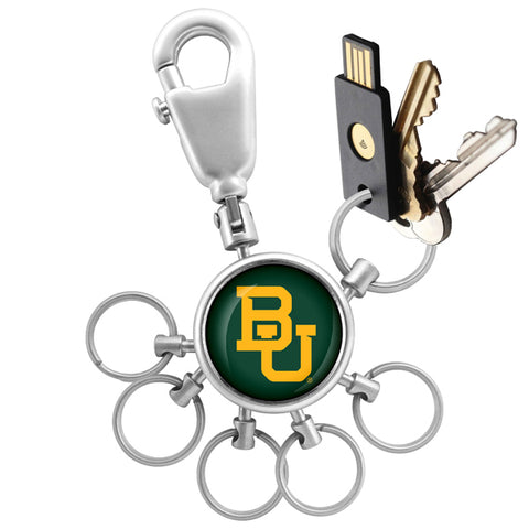 Baylor Bears Collegiate Valet Keychain with 6 Keyrings