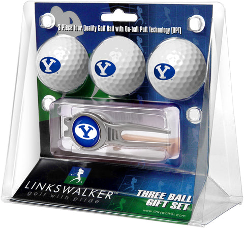 Brigham Young Univ. Cougars - Kool Tool 3 Ball Gift Pack