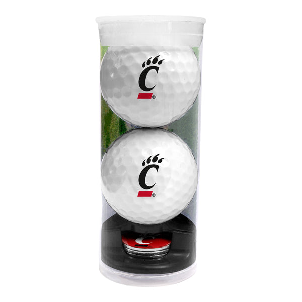 DisplayNest NCAA Golf Ball Gift Pack - Cincinnati Bearcats