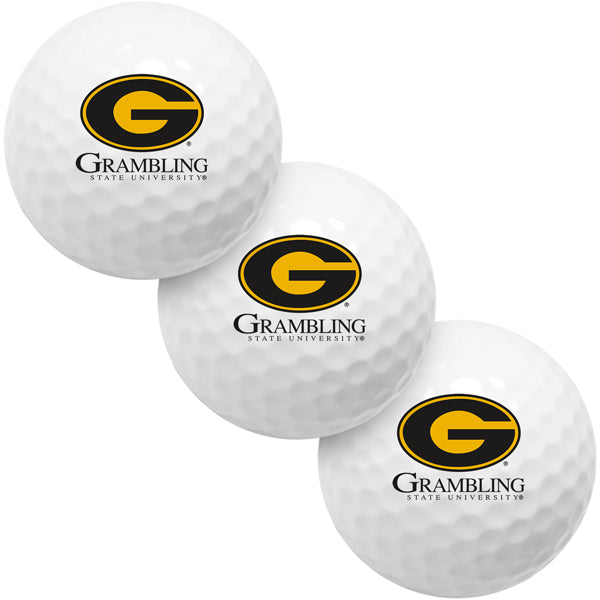 Grambling State University Tigers 3 Golf Ball Gift Pack 2-Piece Golf Balls