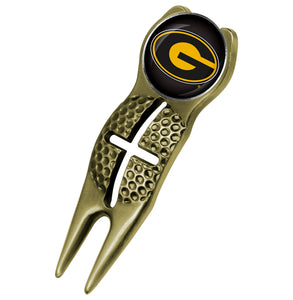 Grambling State University Tigers - Crosshairs Divot Tool  -  Gold