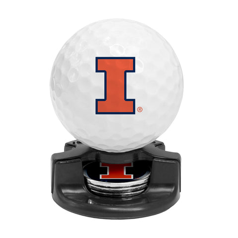 DisplayNest NCAA Golf Ball Gift Pack - Illinois Illini