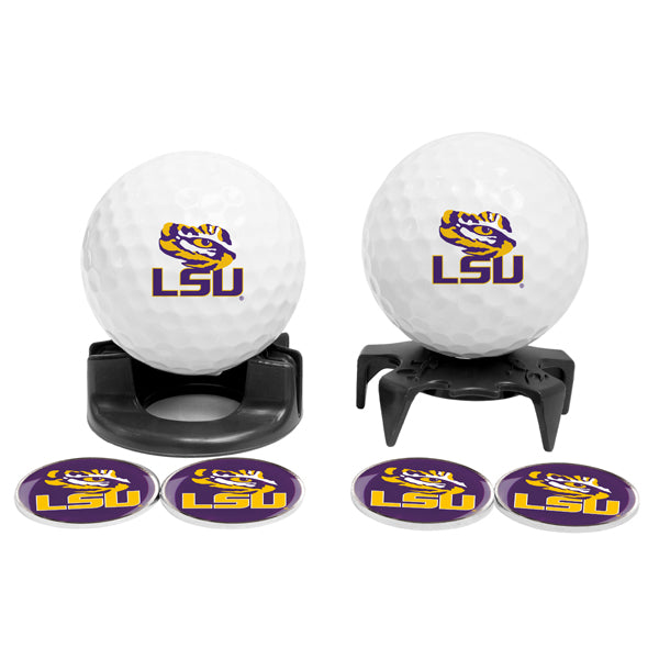 DisplayNest NCAA Golf Ball Gift Pack - LSU Tigers