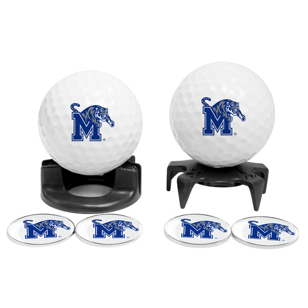 DisplayNest NCAA Golf Ball Gift Pack - Memphis Tigers