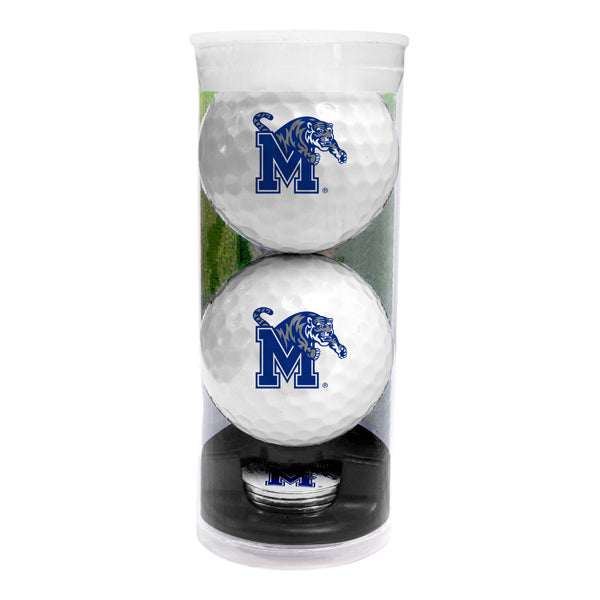 DisplayNest NCAA Golf Ball Gift Pack - Memphis Tigers