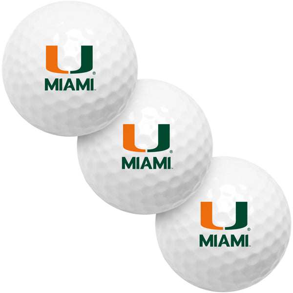 Miami Hurricanes - 3 Golf Ball Sleeve