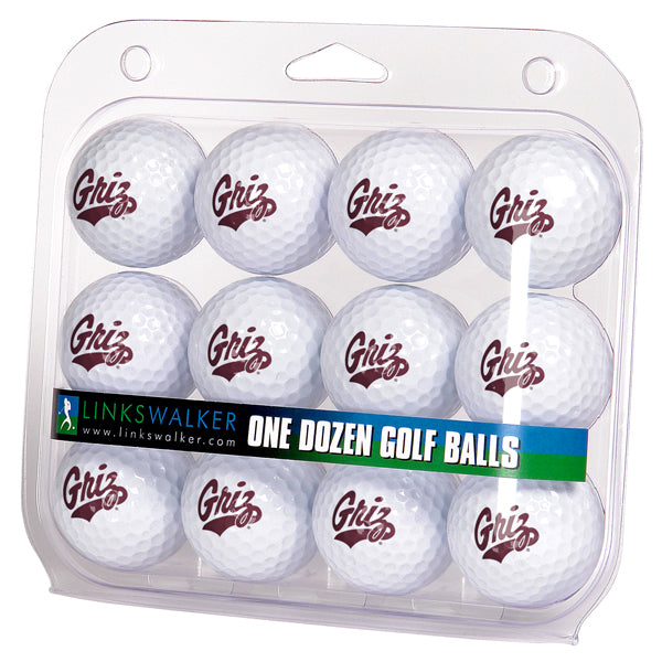 Montana Grizzlies - Dozen Golf Balls