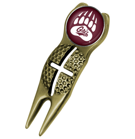 Montana Grizzlies - Crosshairs Divot Tool  -  Gold