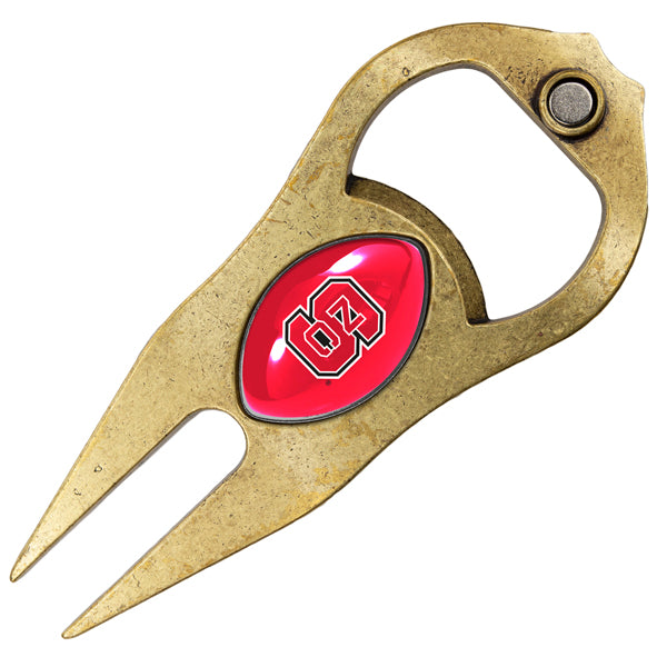 NC State Wolfpack Hat Trick Football Divot Tool Made in USA