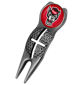 NC State Wolfpack - Crosshairs Divot Tool  -  Black