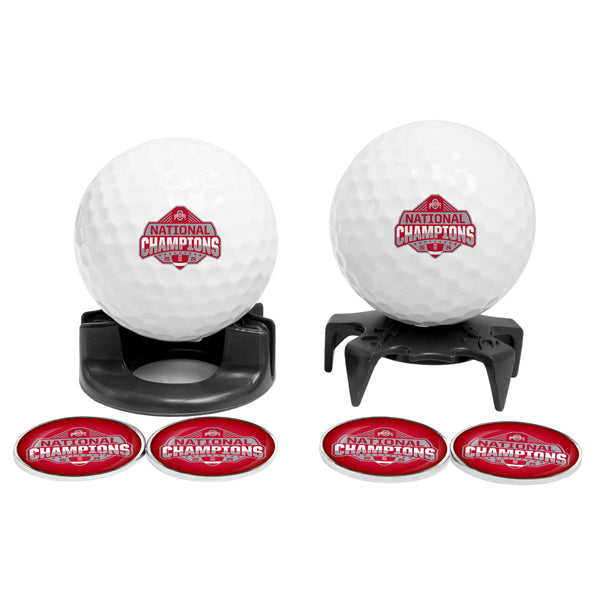 DisplayNest NCAA Golf Ball Gift Pack Ohio State Buckeyes 2024 Champions