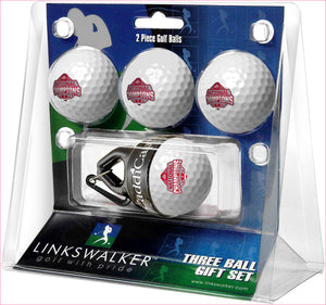 Ohio State Buckeyes 2024 Champions Regulation Size 4 Golf Ball Gift Pack + CaddiCap Holder