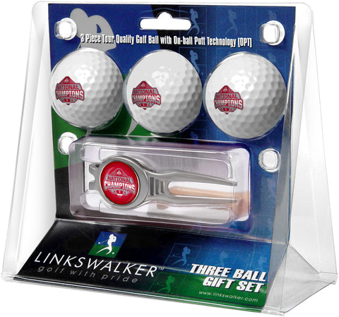 Ohio State Buckeyes 2024 Champions - Kool Tool 3 Ball Gift Pack - Linkswalkerdirect