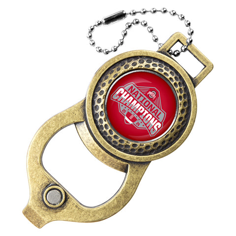 Ohio State Buckeyes 2024 Champions Golf Bag Tag with Ball Marker