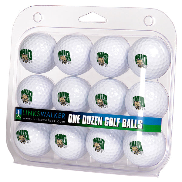 Ohio University Bobcats Golf Balls 1 Dozen 2-Piece Regulation Size Balls