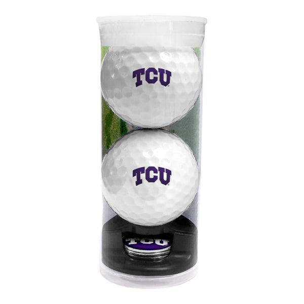 DisplayNest NCAA Golf Ball Gift Pack - TCU Horned Frogs