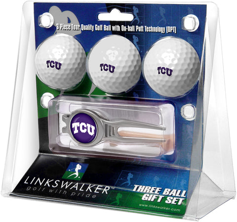 Texas Christian Horned Frogs - Kool Tool 3 Ball Gift Pack