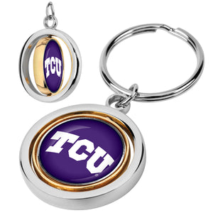 Texas Christian Horned Frogs - Spinner Key Chain