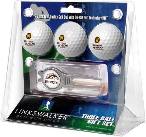 Western Michigan Broncos - Kool Tool 3 Ball Gift Pack