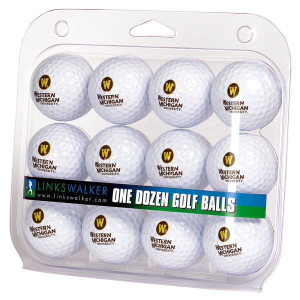 Western Michigan Broncos Golf Balls 1 Dozen 2-Piece Regulation Size Balls