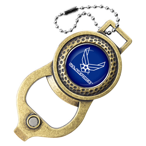 US Air Force Golf Bag Tag with Magnetic Ball Marker