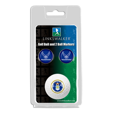 U.S. Air Force 2-Piece Golf Ball Gift Pack with 2 Ball Markers