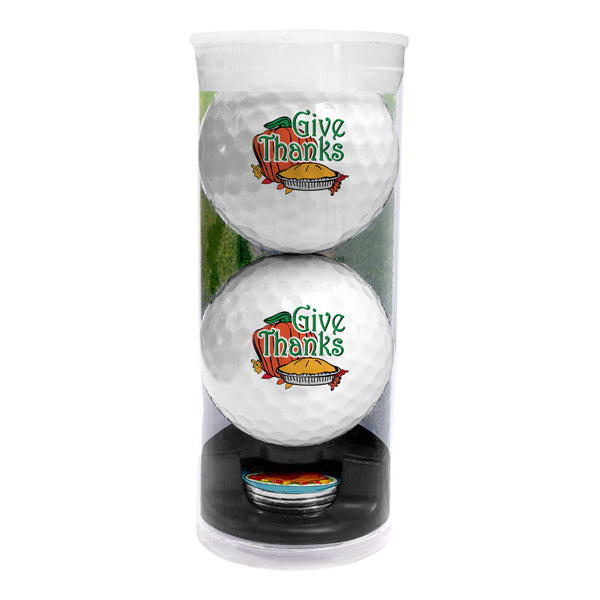 DisplayNest Golf Ball Gift Pack - Thanksgiving Pie