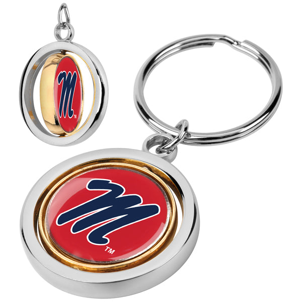 Mississippi Rebels  -  Ole Miss - Spinner Key Chain - Linkswalkerdirect