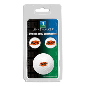 Oklahoma State Cowboys 2-Piece Golf Ball Gift Pack with 2 Team Ball Markers