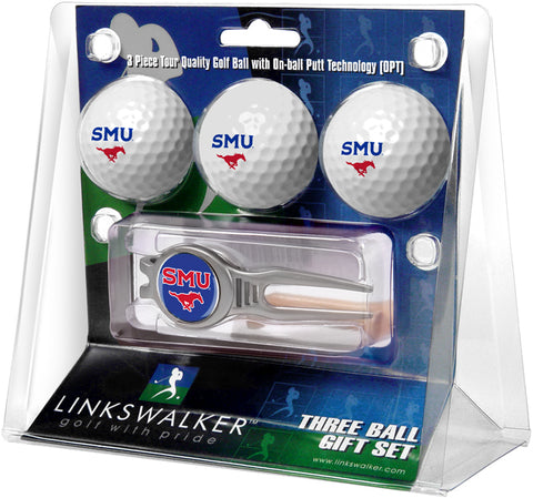 Southern Methodist University Mustangs - Kool Tool 3 Ball Gift Pack