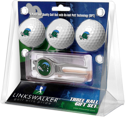 Tulane University Green Wave - Kool Tool 3 Ball Gift Pack