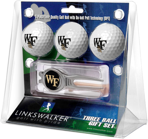 Wake Forest Demon Deacons - Kool Tool 3 Ball Gift Pack